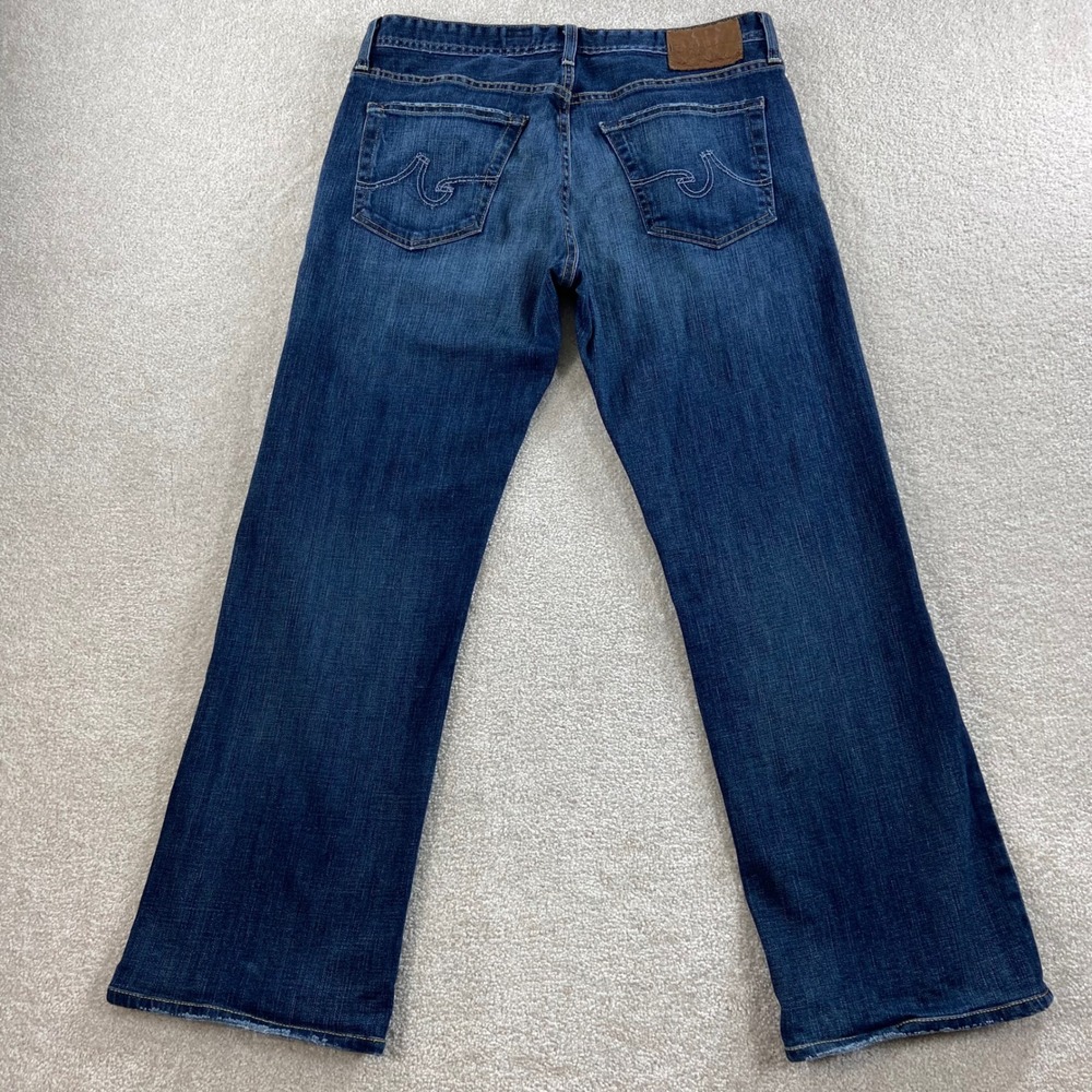 AG Adriano Goldschmied The Hero Mens 33x34 (Meas 34x30) Blue Relaxed Fit Jeans